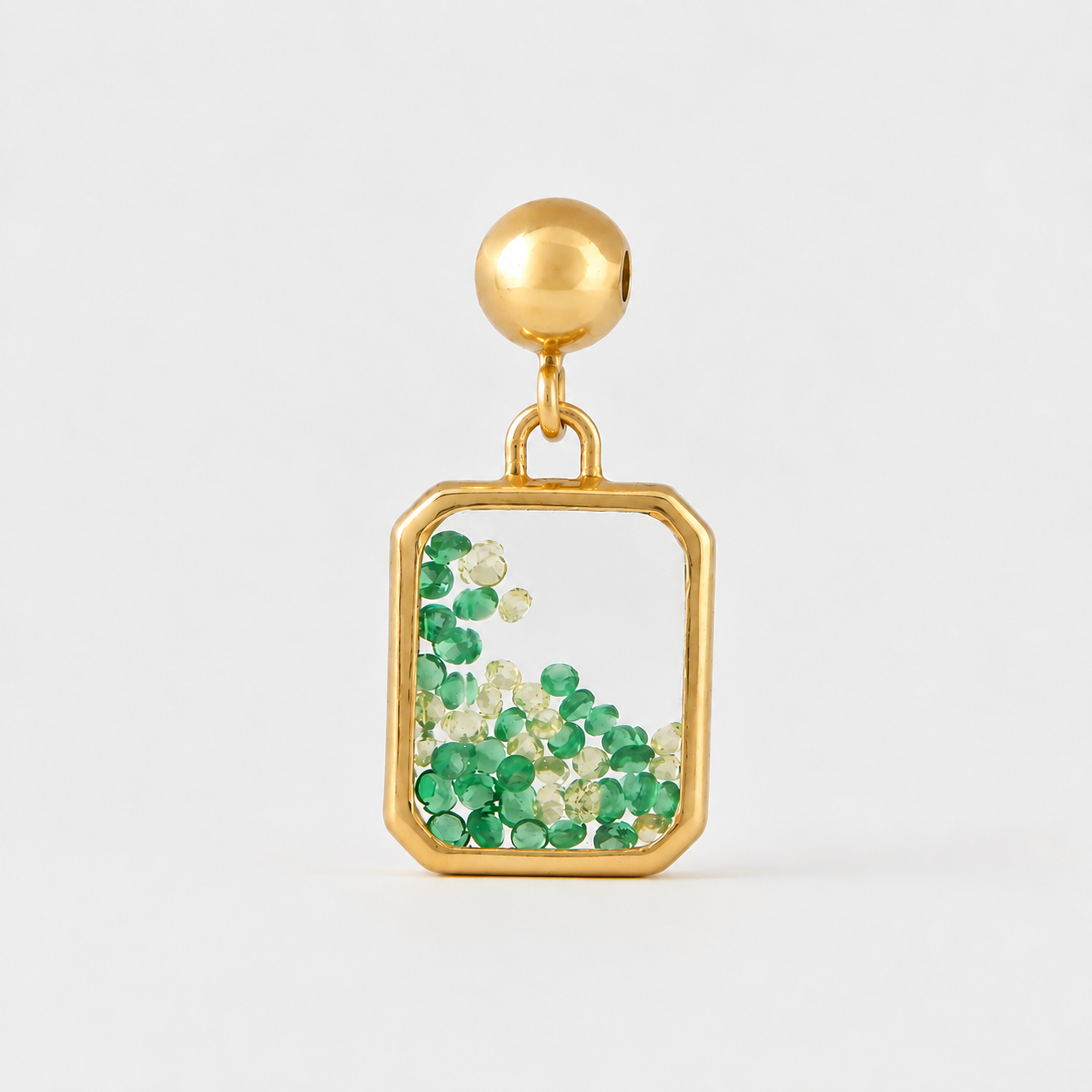 Green Emerald Charm