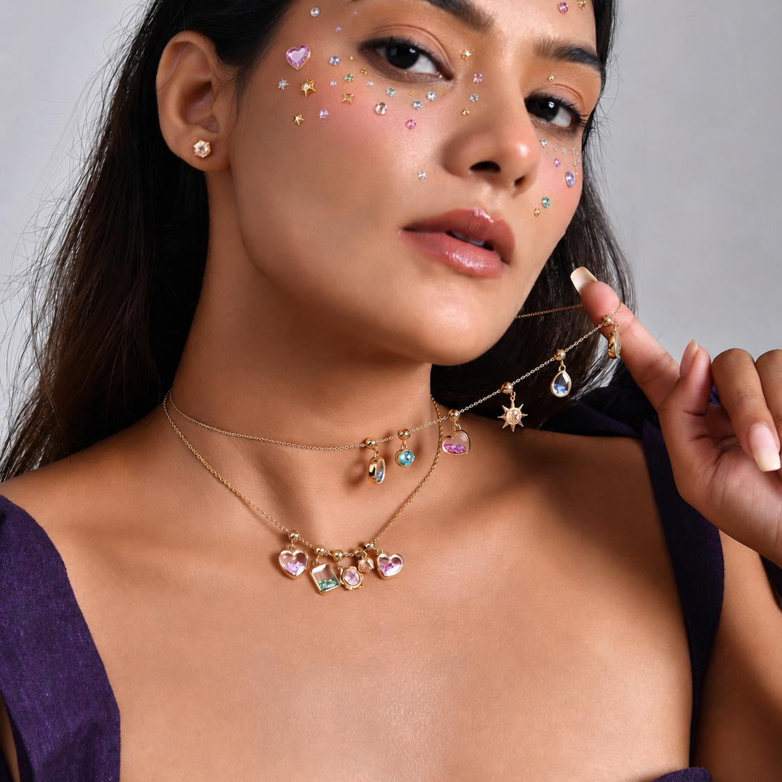 The Confetti Sterling Silver Chain Necklace