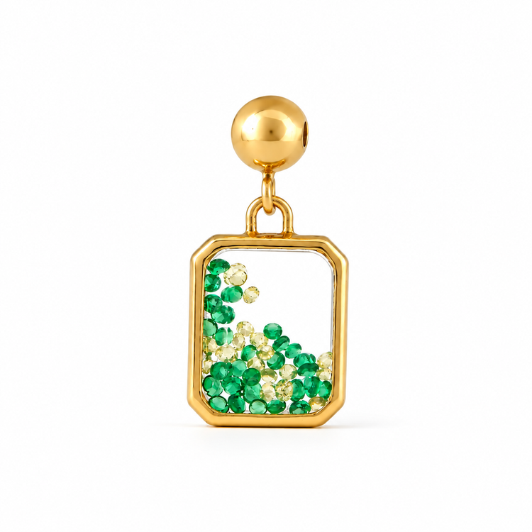 Green Emerald Charm