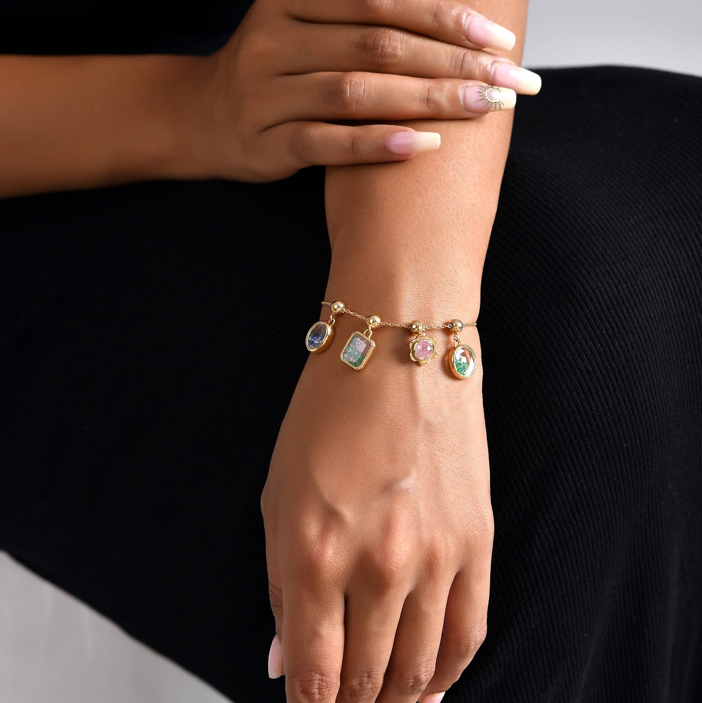 The Confetti Sterling Silver Chain Bracelet