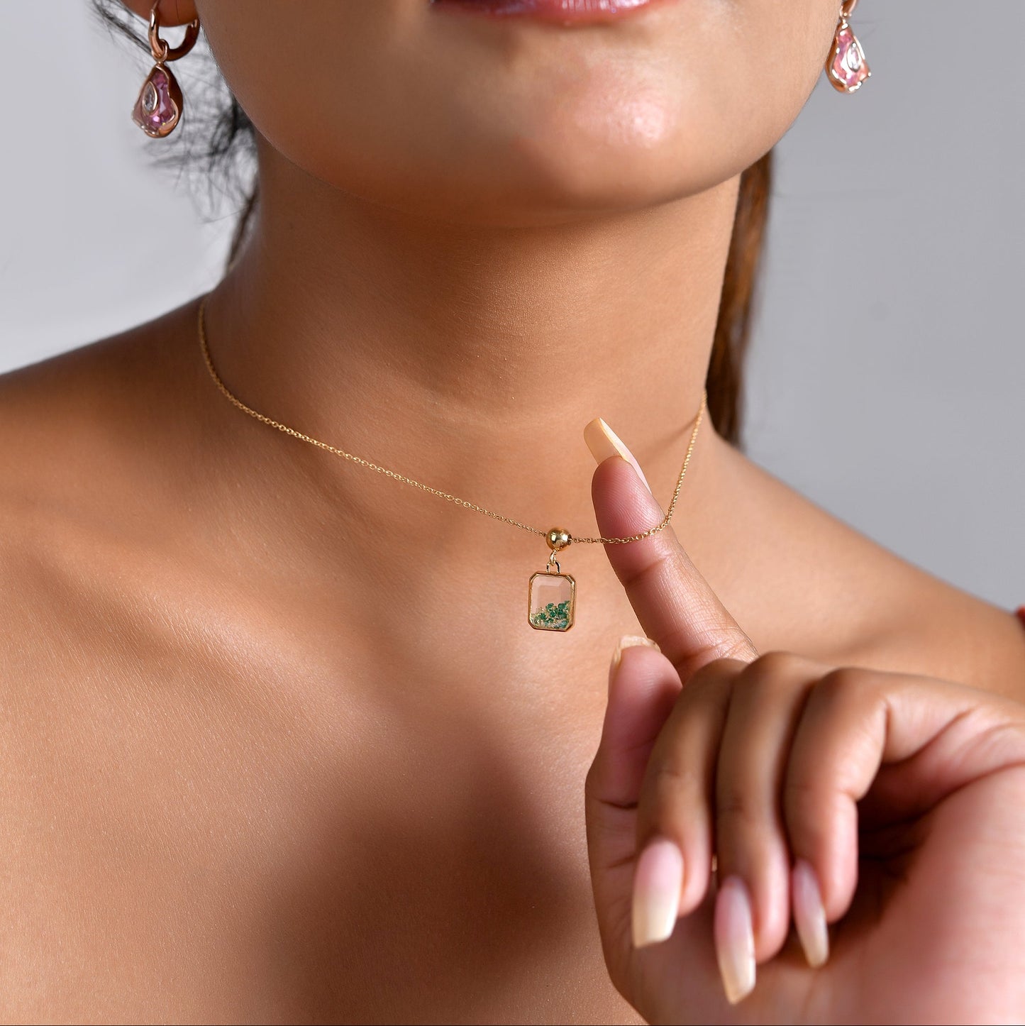 Green Emerald Charm