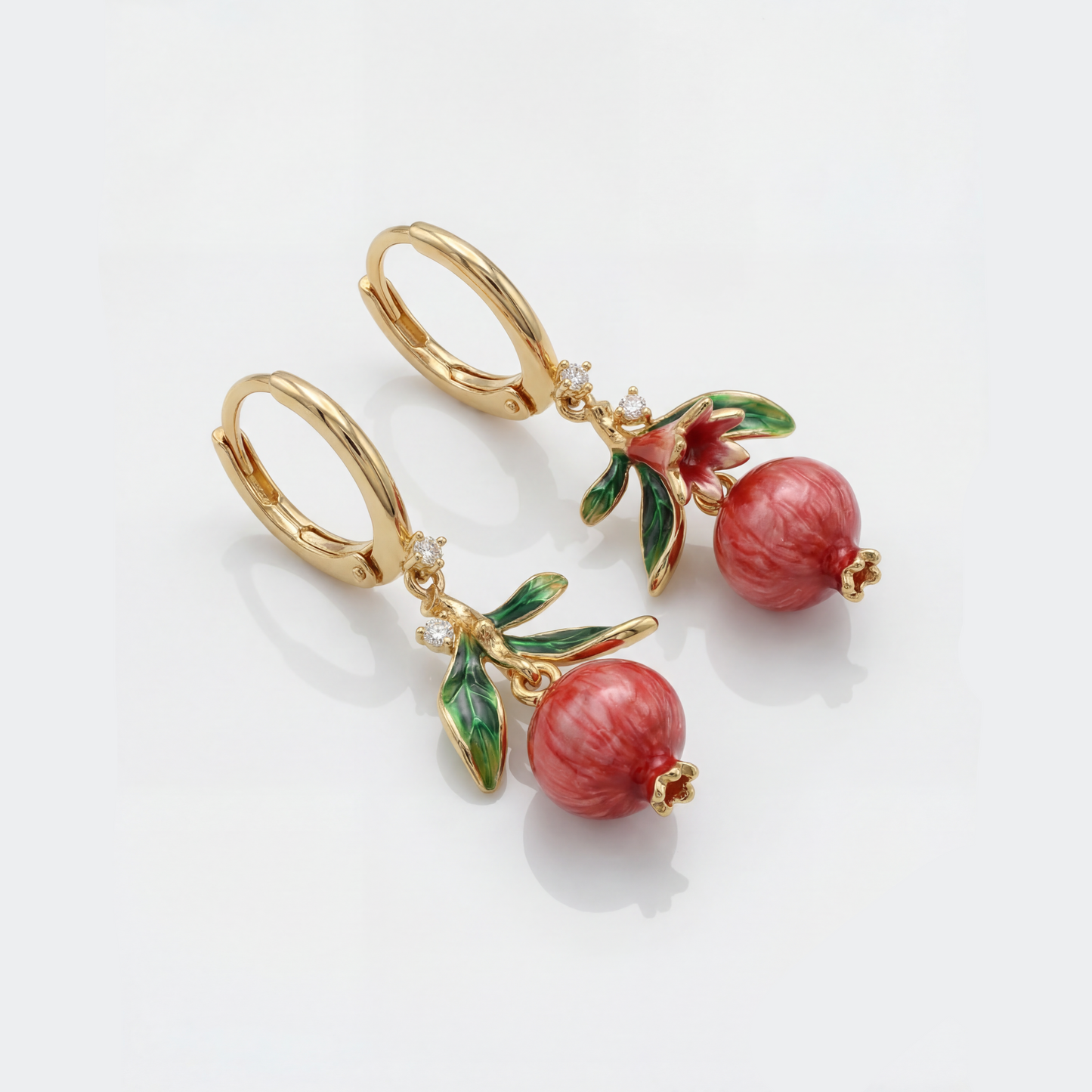 The Anaar Enamel Earrings Soléi