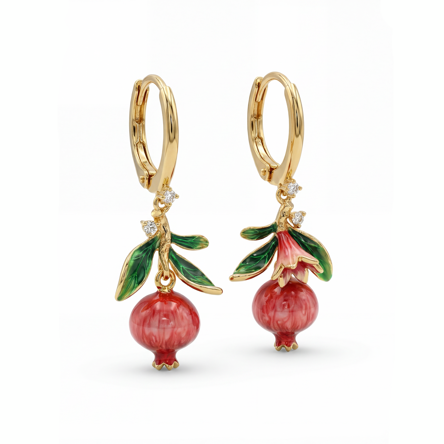 The Anaar Enamel Earrings Soléi