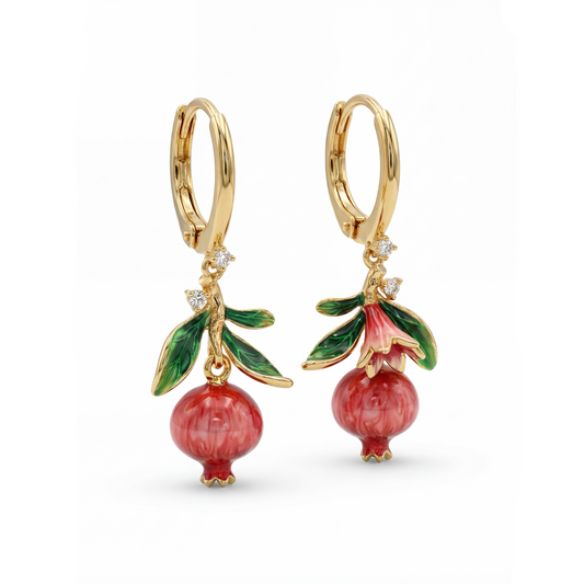 The Anaar Enamel Earrings Soléi