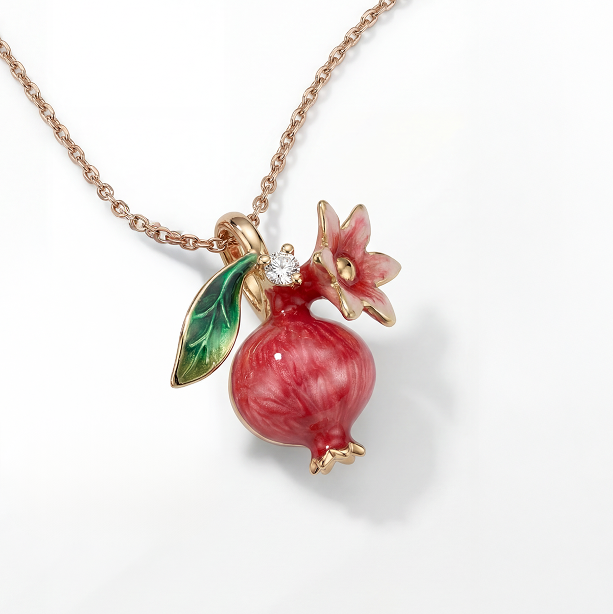 The Anaar Enamel Necklace Soléi