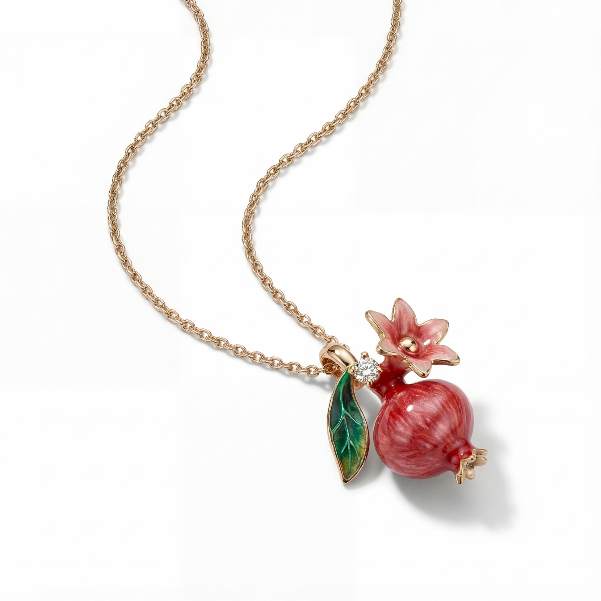 The Anaar Enamel Necklace Soléi