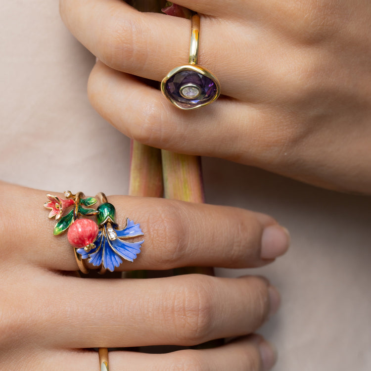 The Iris Enamel Ring Soléi