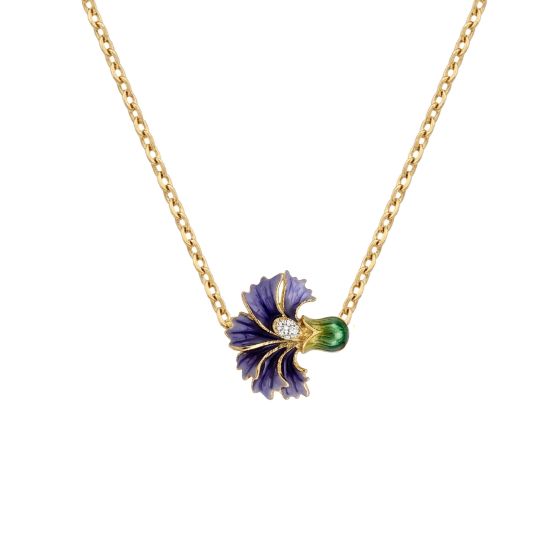 The Iris Enamel Necklace Soléi