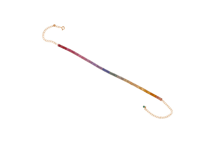 The Rainbow Tennis Necklace
