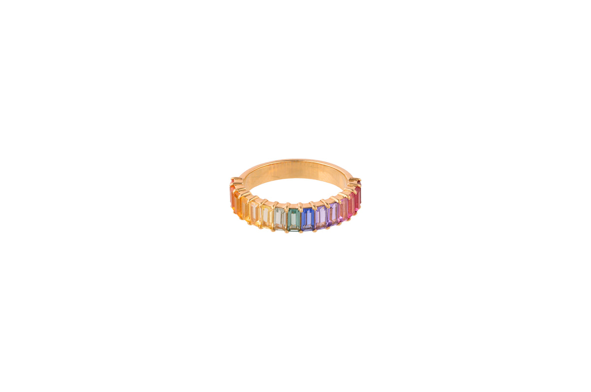 The Rainbow Half Eternity Ring