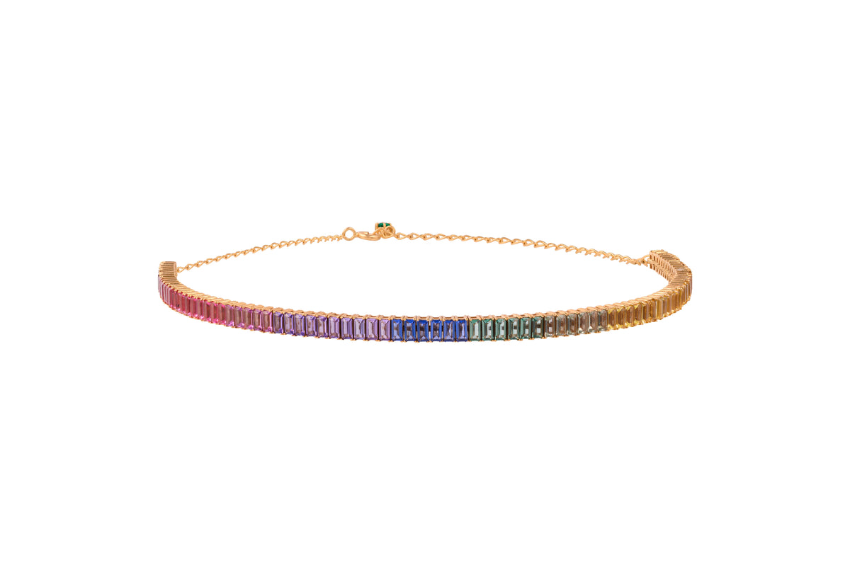 The Rainbow Tennis Necklace